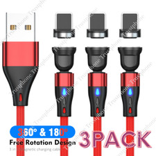 Magnetic USB Fast Charger Data Cable Cord For iPhone 14 13 12 11 XR XS X 8 7 6