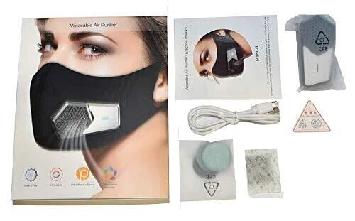 Persönliche intelligente elektrische Luftgesichtsmaske, wiederverwendbare tragbare Luftreiniger Maske, mit - Bild 5 von 8