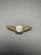 WWII AWS Observer Pin Wings, Air Warning Service, AAF