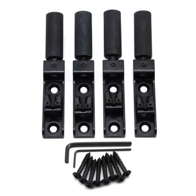 4 String Single String Headless Bass Bridge Headless Individual Bridges Black