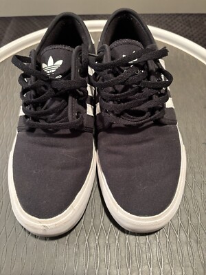 Size 6 - adidas Seeley Black White | eBay