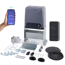 CO-Z 3300lbs APP Control Automatic Sliding Gate Opener Door Operator w 2 Remotes