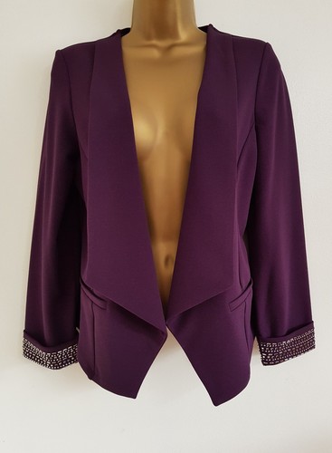 NEW Ex Wallis 8-20 Purple Embellished 