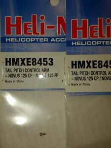 2 PACKS HMXE8444 Heli-Max Tail Rotor Shaft Novus 125 CP//125 FP
