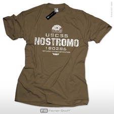 USCSS Nostromo Xenomorph Alien Aliens Shirt nerd gamer prometheus weyland kult 