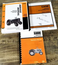 Case 500 Tractor Service Manual Parts Catalog Operators Owners Repair Shop Set