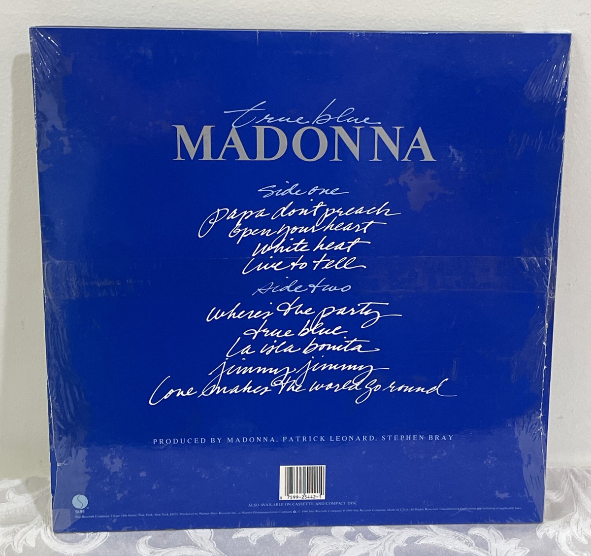 MADONNA TRUE BLUE LP & POSTER LIVE TO TELL PAPA DON'T PREACH | eBay
