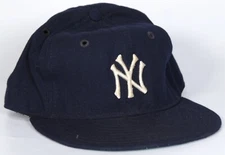 1982 Clyde King New York Yankees Manager Game Worn 7 1/2 New Era Cap, King Est.