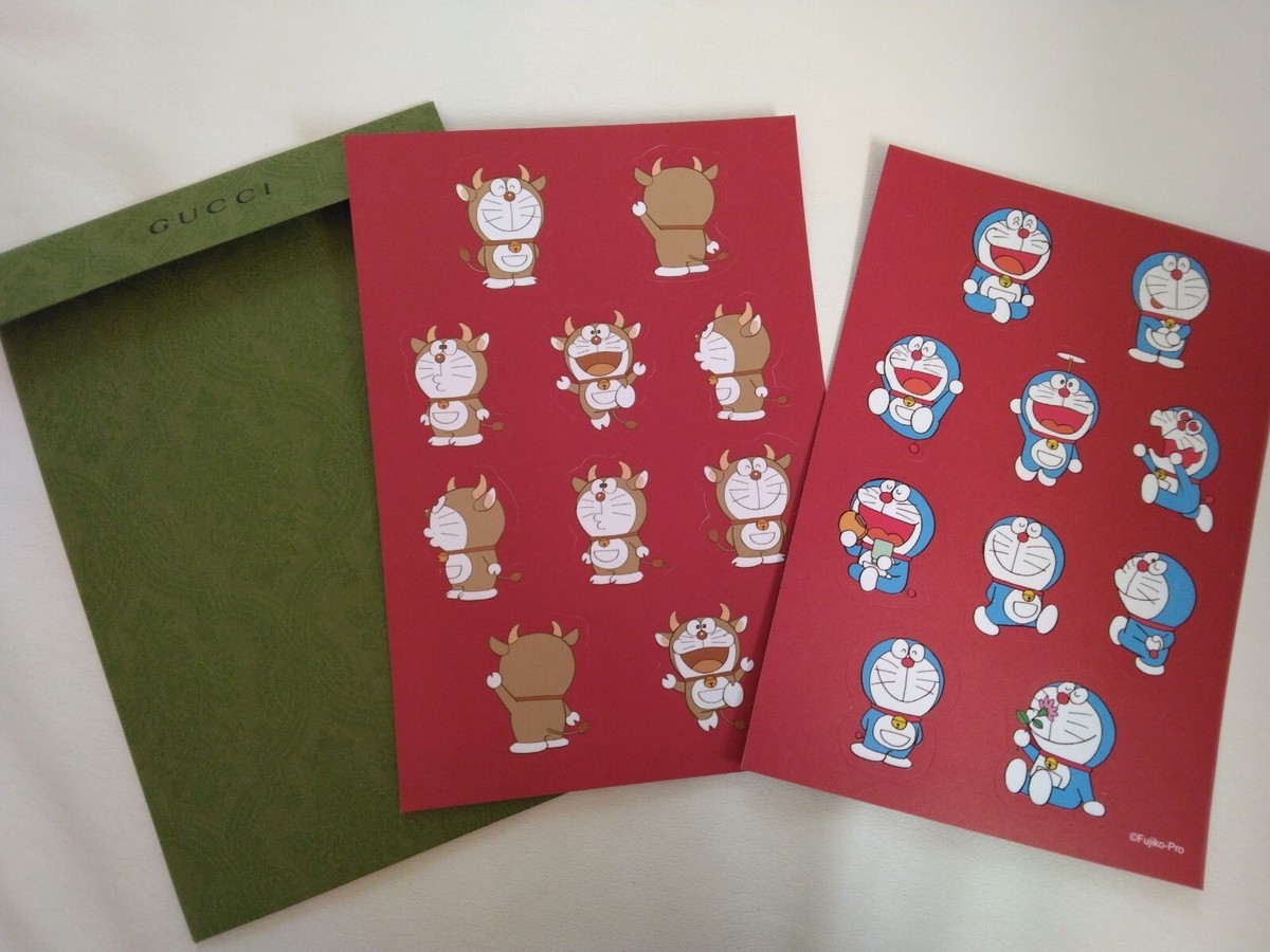 グッチ ドラえもん ステッカー 2021 GUCCI Doraemon Collaboration item Rare Stickers Set of