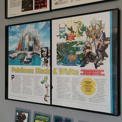 FRAMED Pokemon Feature Black White TCG Video Game Wall Art