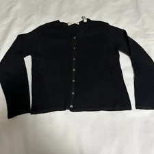 Valerie Stevens Size SM Wool Angora Sweater  Long Sleeve Black