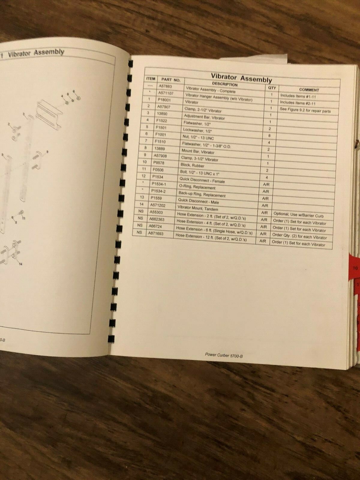 Parts Manual 5700B Power Curbers eBay