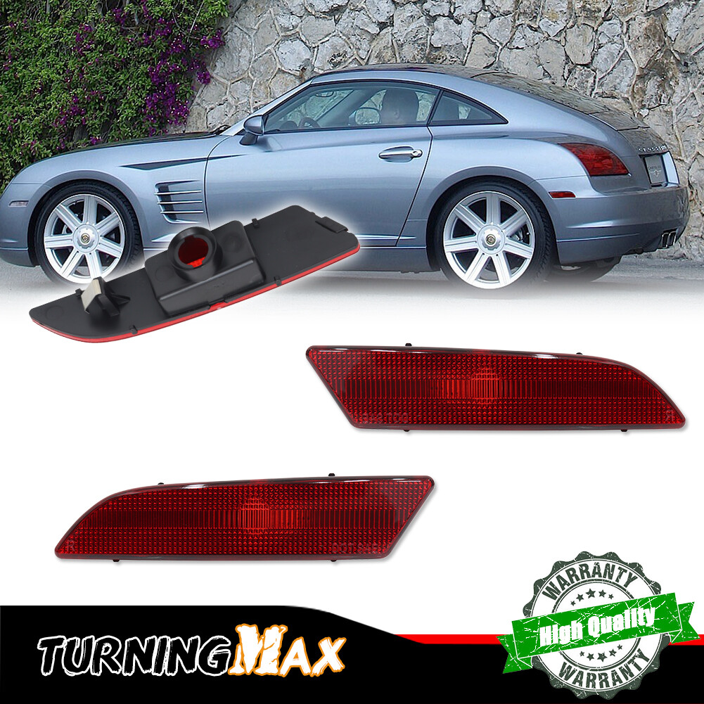 For 2004-2008 Chrysler Crossfire Red Rear Bumper Side Marker Lights ...