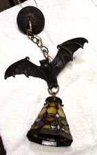 $50 OFF SALE!  Solid BRONZE Bat Gothic Chandelier Choice of Leaded Glass Shades
