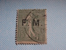 FRANCE. 1 FRANCHISE MILITAIRE 15 CENTIMES.