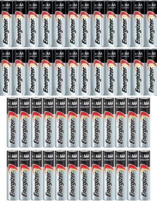 Combo 24X AA + 24X AAA  Max Alkaline E91/E92 Batteries Made in USA Exp. 2023 or 