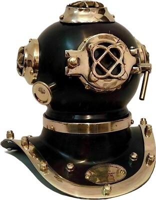 Antique Brass Divers Diving Helmet US Navy Mark V Scout Nautical ...