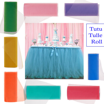6'' Breites Weiches Netz Tutu Tüllrolle Bastelstoff Für Babyparty Jubiläum