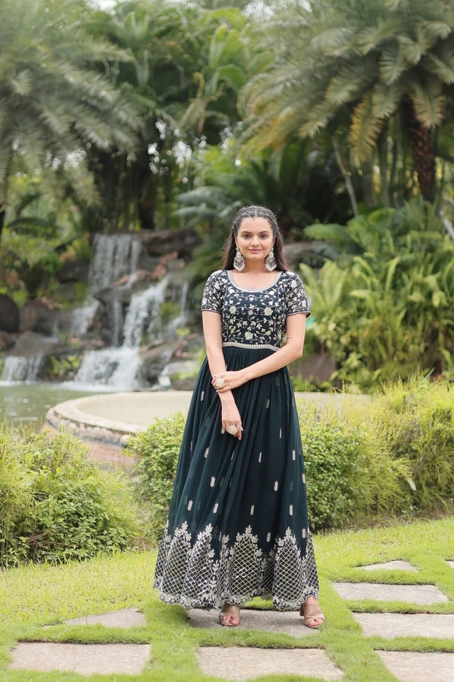Indian Salwar Kameez Pakistaner Partykleidung Bollywood Readymade Anzug Hochzeit - Bild 1 von 4