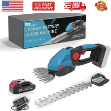 Cordless Hedge Trimmer,21v Electric Grass Shears & Shrub Trimmers,Handheld 2-...