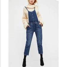 Free People Pleated Overalls size 2