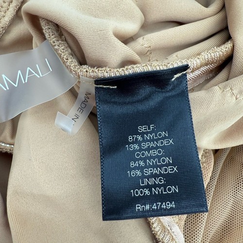 Norma Kamali Swimsuit Halter Bill in Camel Mesh Size Medium New with Tags! - Picture 6 of 7