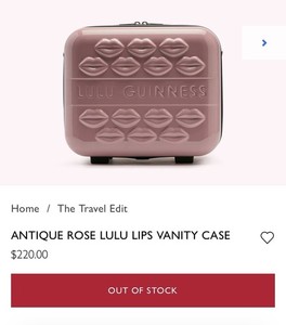 ANTIQUE ROSE LULU LIPS VANITY CASE