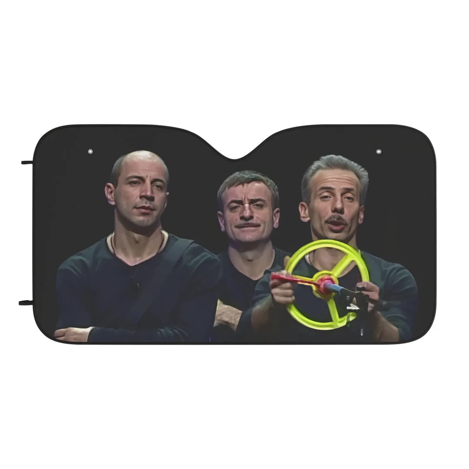Parasole per parabrezza auto stile Aldo Giovanni e Giacomo Funny Car Sun Shades - Immagine 3 di 4