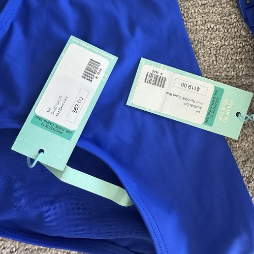 Sea Level Eco Essentials Twist Front DD/E Bikini Top 6 & Mid Bikini Bottoms 8 - Picture 2 of 6