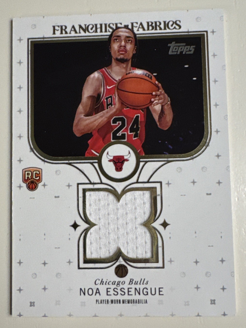 Noa Essengue 2025-26 Topps - Franchise Fabrics #FF-NE (MEM, RC)