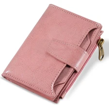 Airkit Small Wallet Women RFID Blocking Soft Leather Bifold Compact Card Hold...