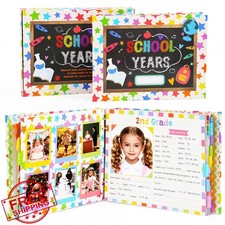 School Years Scrapbook Album Kids Preschool 12th Grade Memory Photo Art