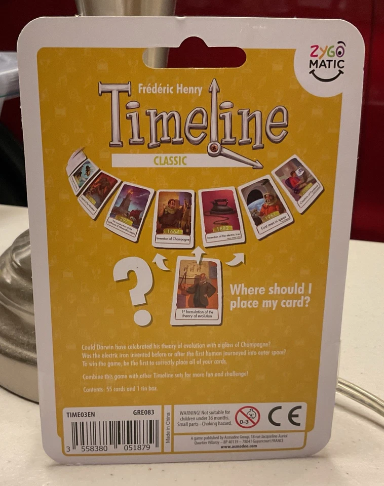 Timeline Classic Card Game by Asmodee – OOP RARE (2018) Time03EN - BNIB - Image 3 of 3