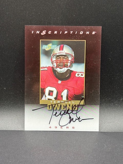 1999 Score Supplemental - Inscriptions Terrell Owens #TO-81 (AU)