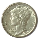 1936 S 10c Mercury Silver Dime Rare Ten Cents San Francisco AU