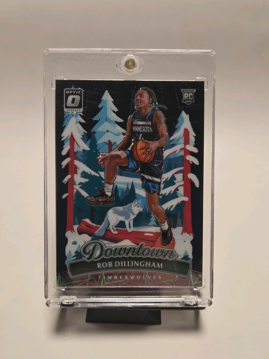 2024-25 Panini Donruss Optic Rob Dillingham Downtown Case Hit SSP Timberwolves