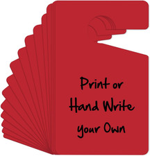 50Pcs Blank Parking Permit Hang Tag,Blank Write-On Door Knob Hanger Tags,Diy PVC