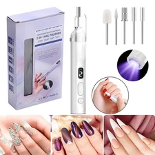 Cordless Electric Nail Drill File Manicure Pedicure Polishing USB Rechargable