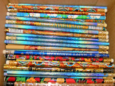 Lot of 300 2 Lead Pencils with Rubber Eraser Amazing Designs  19  