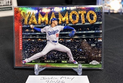 2026 Topps Chrome Perspectives Yoshibo Yamamoto 1/1 Superfractor