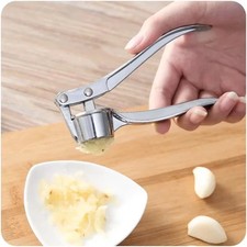 Stainless Steel Garlic Press Crusher Ginger Mincer Kitchen Tool Heavy Duty Garli