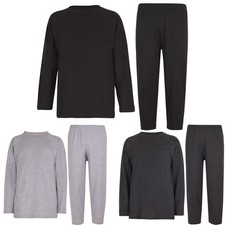 A2Z 4 Kids Girls Boys Raglan Sleeves Plain Pyjamas 2 Piece Comfort Sleepwear Set