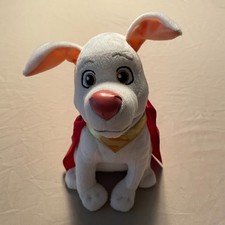DC League of Super-Pets Krypto Dog Plush Stuffed Animal Cape Small Superman 9"