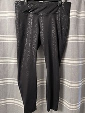 Athletic Works Women's XXL(20)Black Leopard High Waist Leggings NWOT