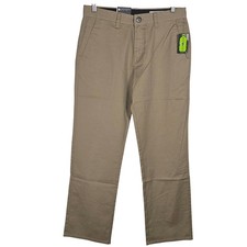 Volcom Frickin Regular Stretch Youth Chino Pants Khaki 29 18 School Classic NEW