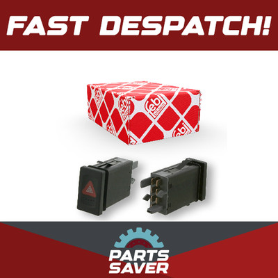 Hazard Switch fits VW PASSAT 1.9D 96 to 05 AFN 3B0953235B 3B0953235B01C Febi New