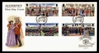 DR WHO 2000 ALDERNEY GUERNSEY FDC GARRISON ISLAND PAIR COMBO w29685