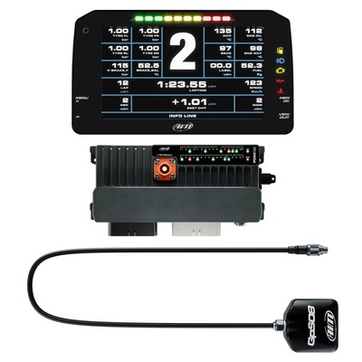 AiM PDM32 Advanced PDM/Datenlogger mit 4m GPS + 6 Zoll Straßenanzeige Option
