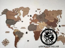 World Map with Countries Rivers Wall Décor English Digital Dxf Cdr Digital File