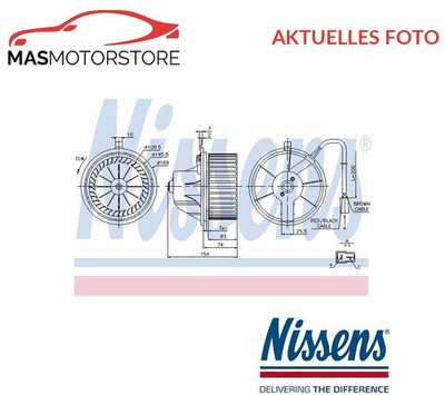 HEIZUNGSGEBLÄSE GEBLÄSEMOTOR INNENRAUMGEBLÄSE NISSENS 87068 P FÜR AUDI 80,A4